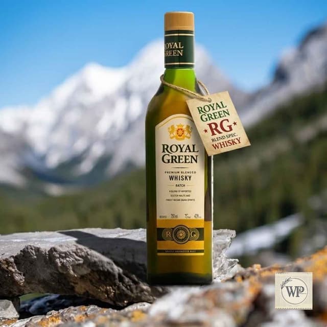 Royal Green Deluxe Blended Whisky (90ml)