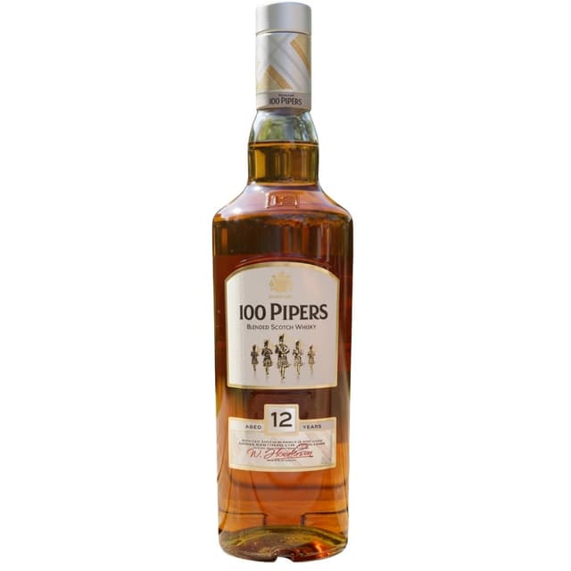 100 Pipers 12 Year Old Blended Scotch Whisky