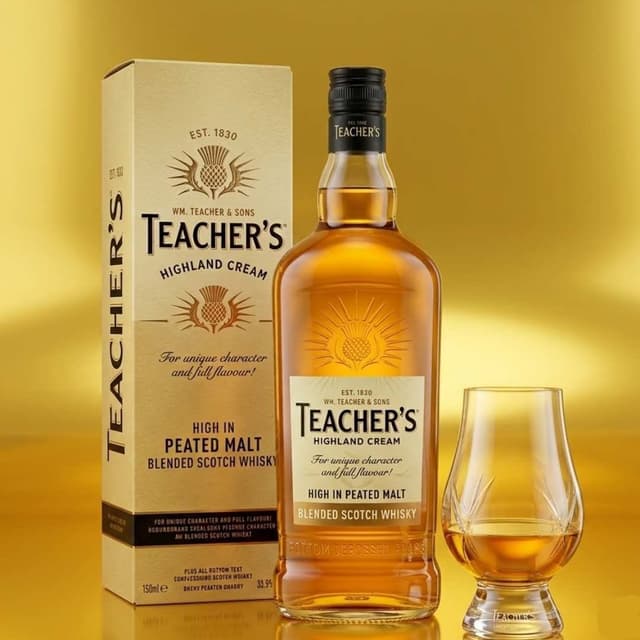 Teacher's Highland Cream Blended Scotch Whisky (180ml)