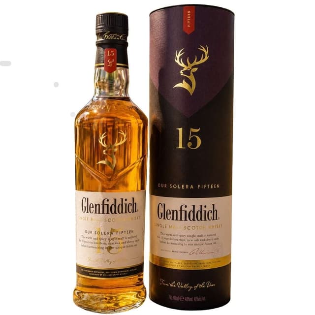 Glenfiddich 15 Years Single Malt Scotch Whisky (750ml)