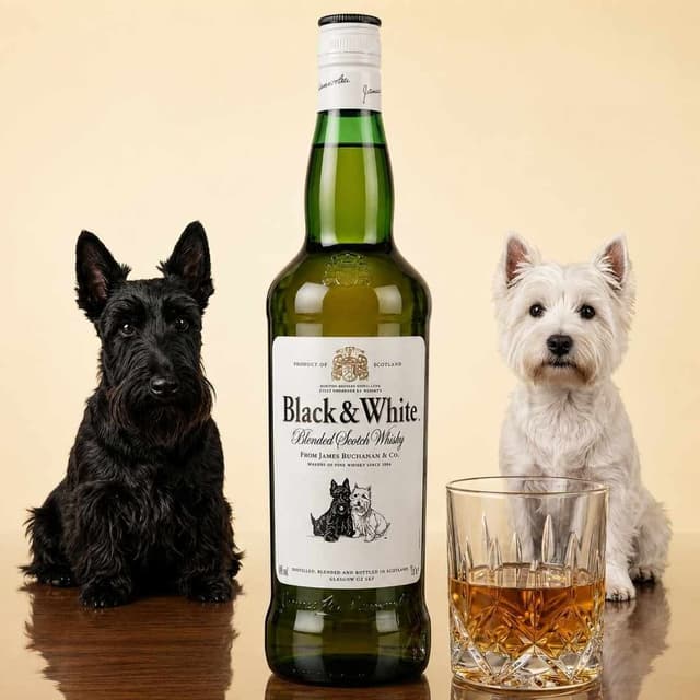 Black & White Blended Scotch Whisky (180ml)